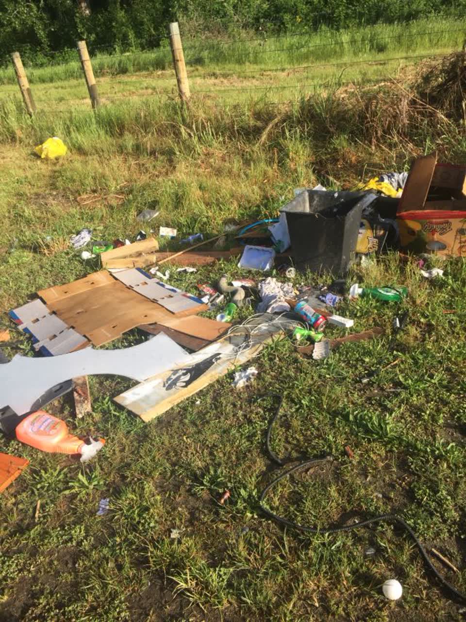 The photograph attached to this rubbish/recycling report
