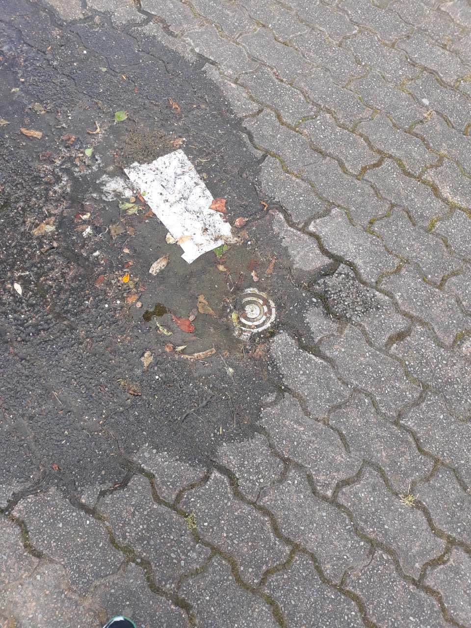 The photograph attached to this wastewater/stormwater report