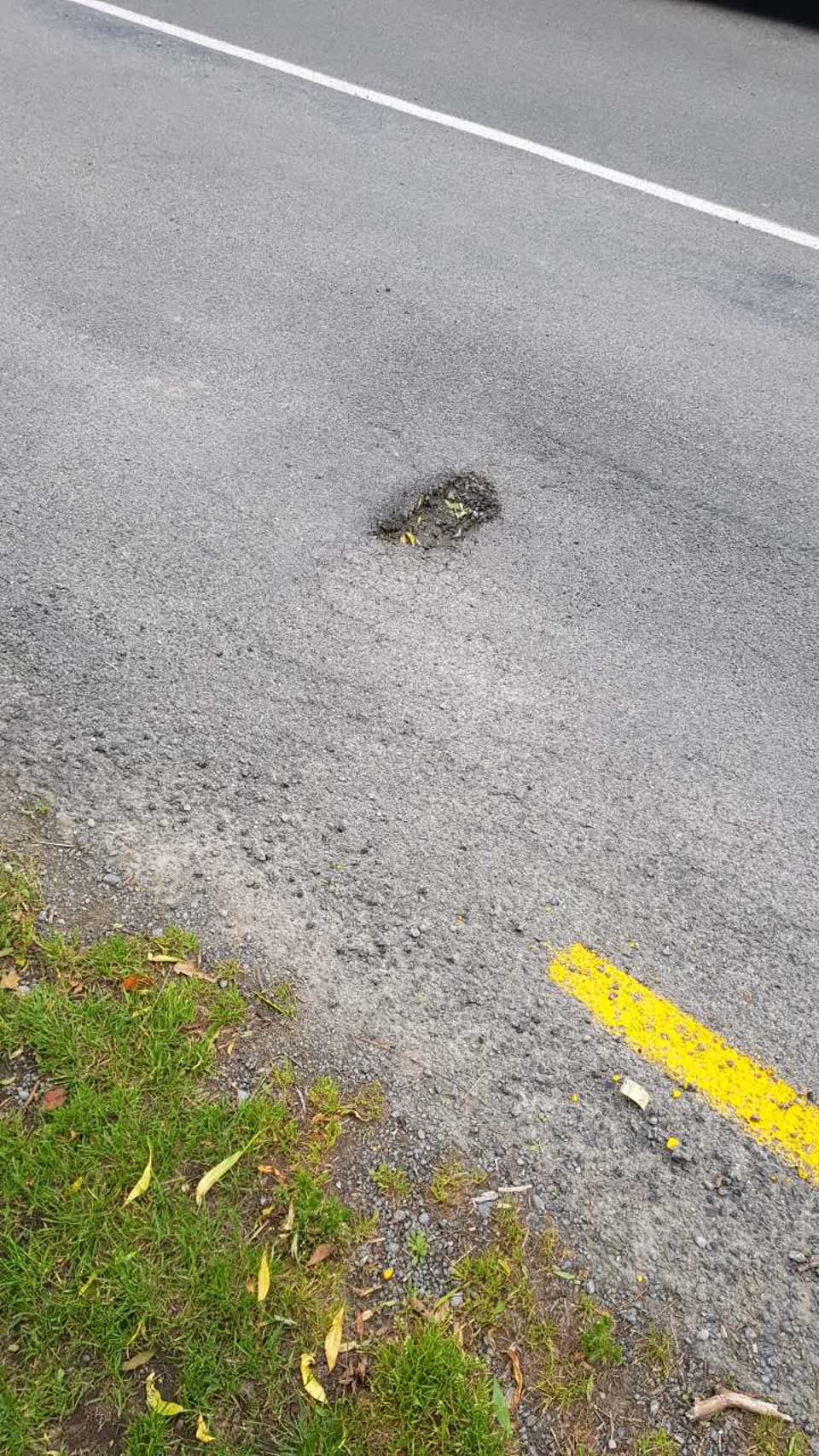 The photograph attached to this roading/streets report