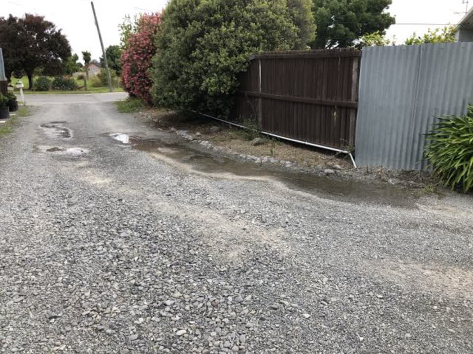 The photograph attached to this water supply report