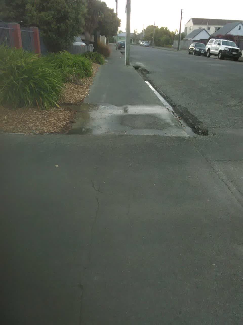 The photograph attached to this wastewater/stormwater report