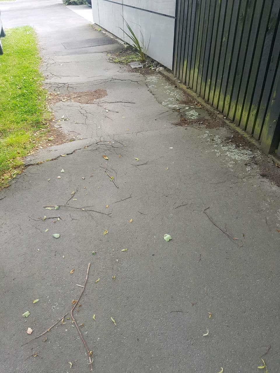 The photograph attached to this roading/streets report