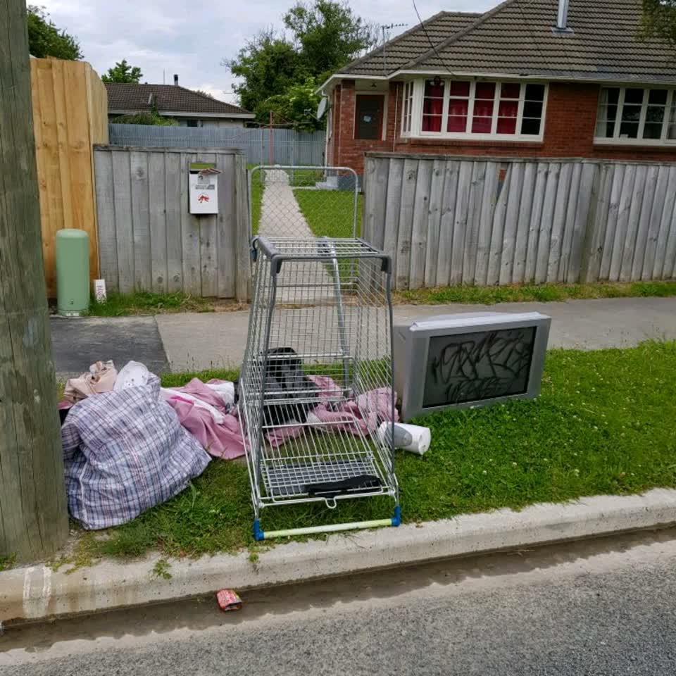 The photograph attached to this rubbish/recycling report