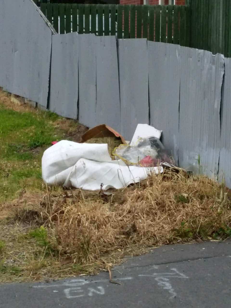 The photograph attached to this rubbish/recycling report