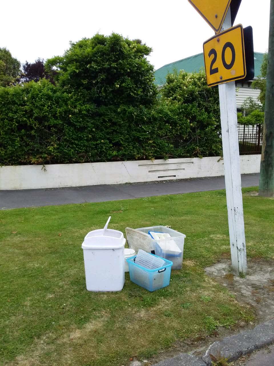 The photograph attached to this rubbish/recycling report