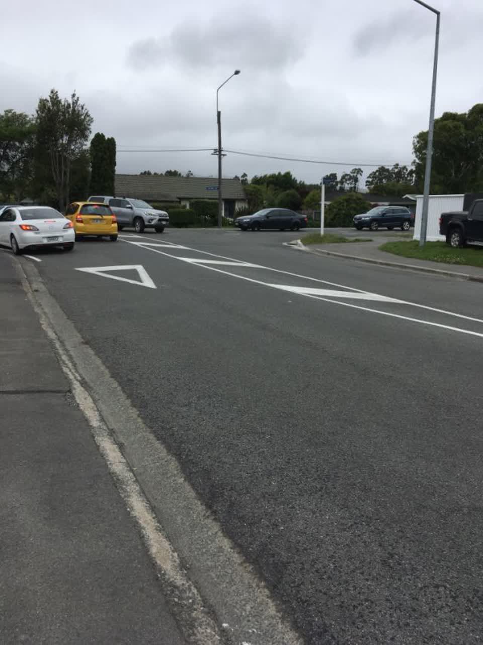 The photograph attached to this roading/streets report