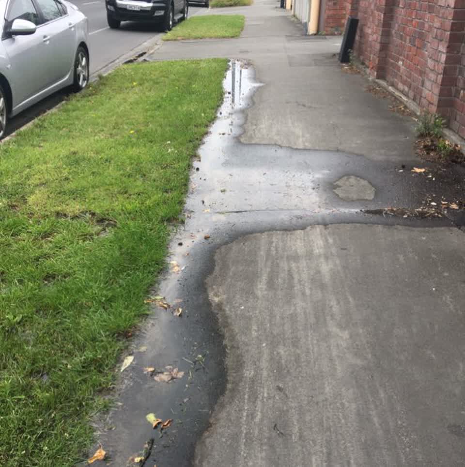 The photograph attached to this water supply report