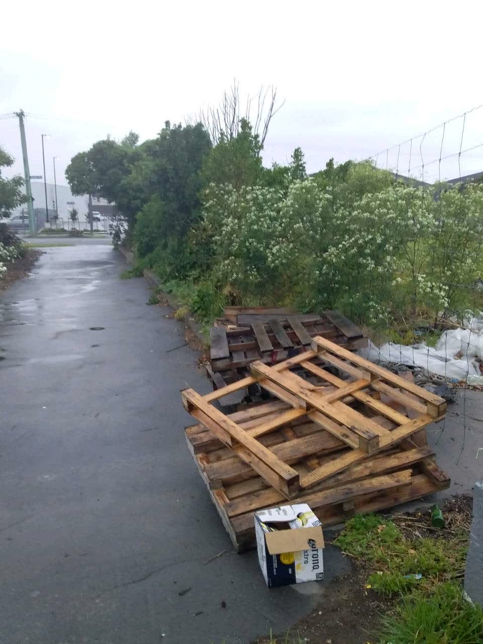 The photograph attached to this rubbish/recycling report