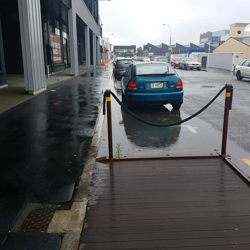 The photograph attached to this flooding report