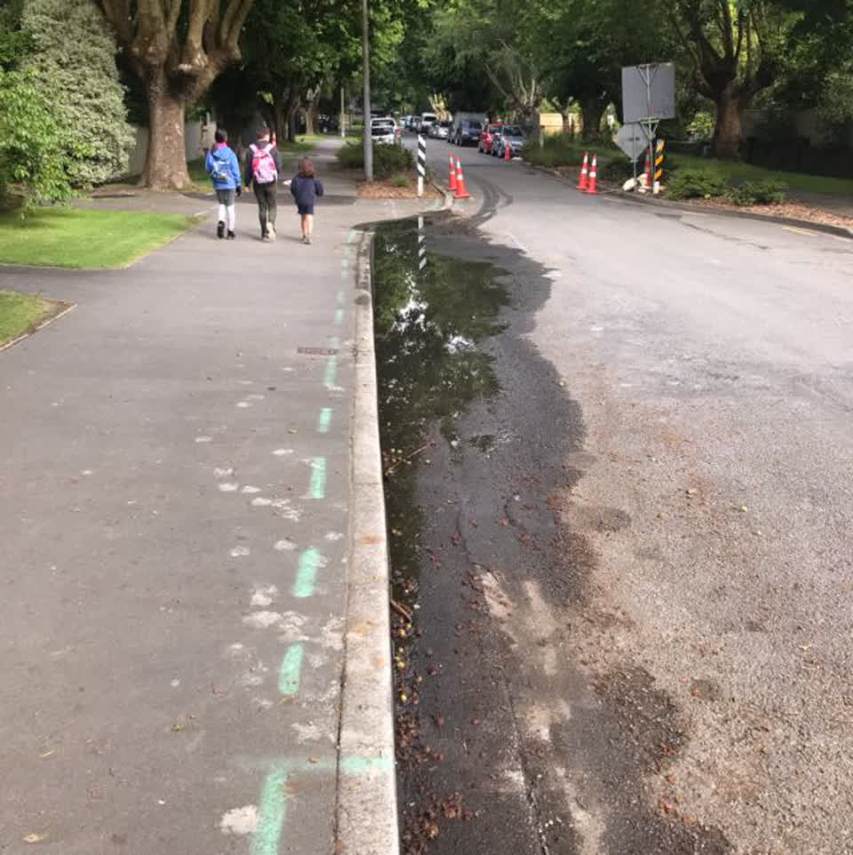 The photograph attached to this wastewater/stormwater report