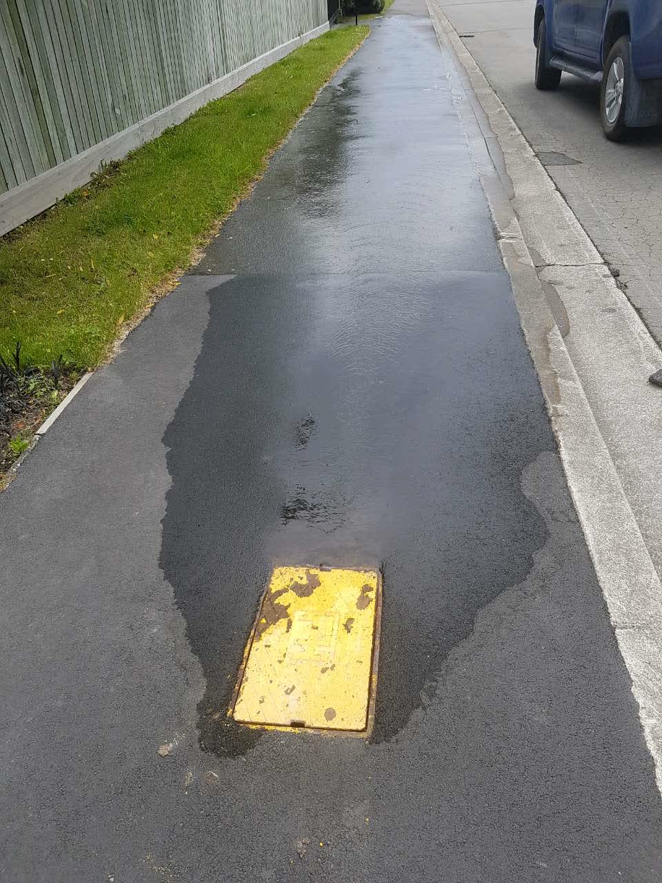 The photograph attached to this water supply report