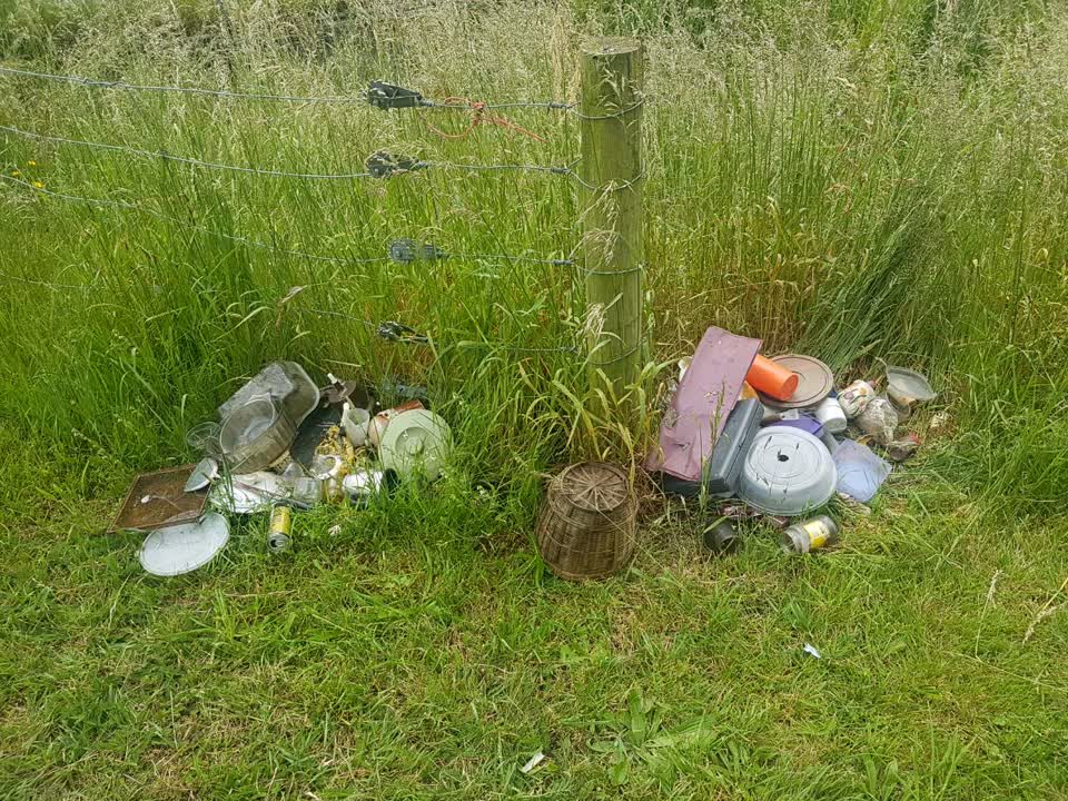 The photograph attached to this rubbish/recycling report