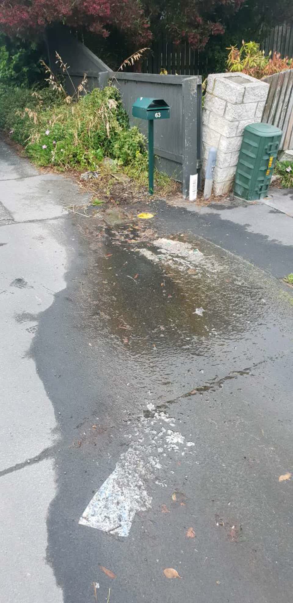 The photograph attached to this wastewater/stormwater report