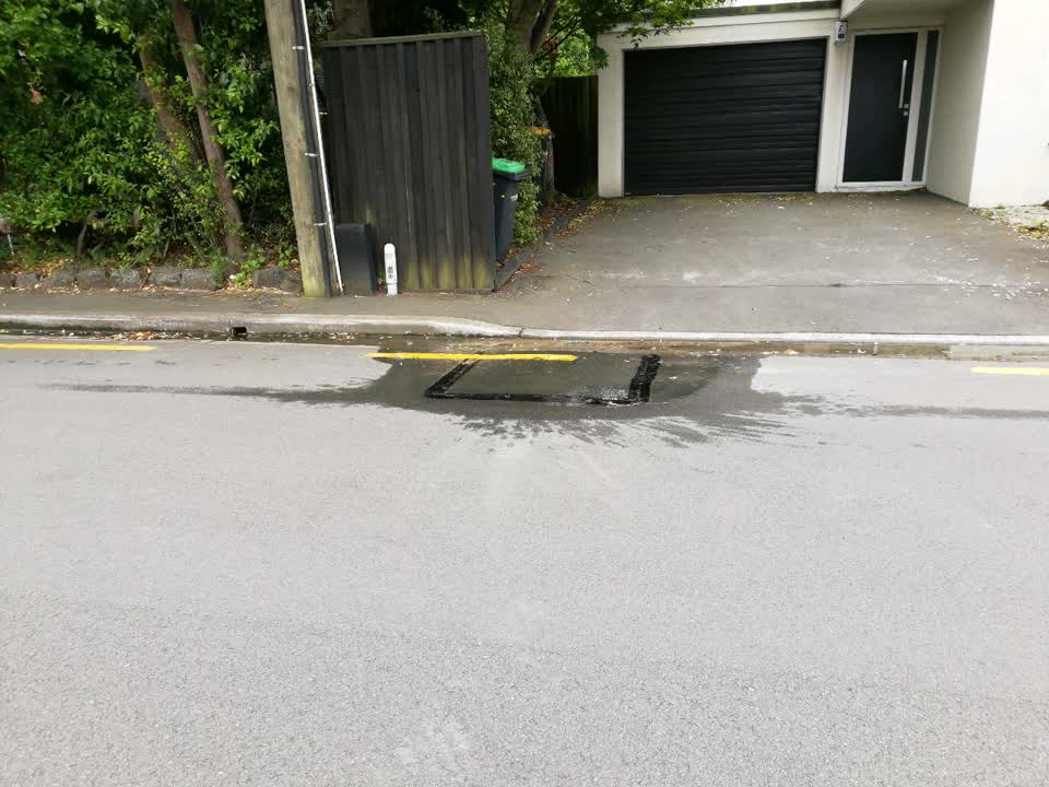 The photograph attached to this flooding report