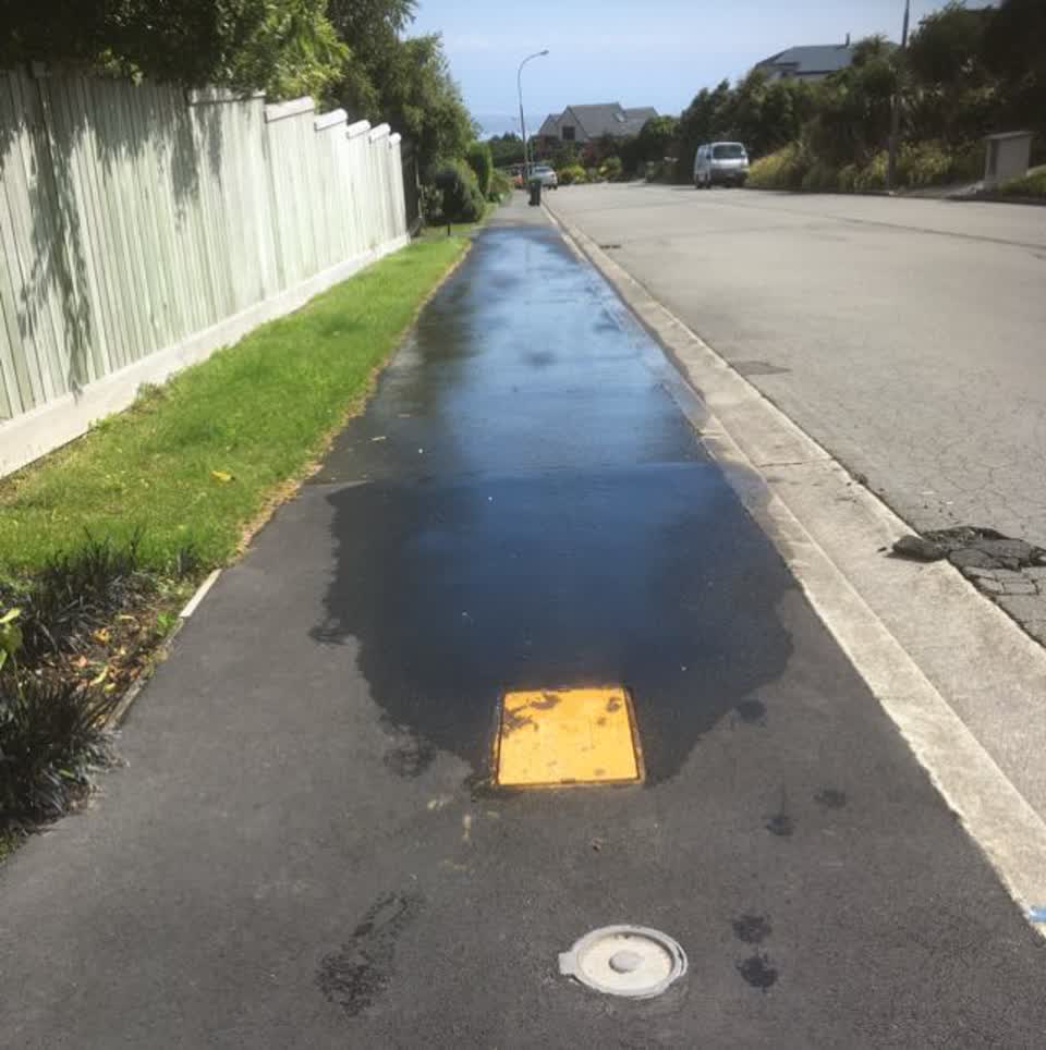 The photograph attached to this water supply report