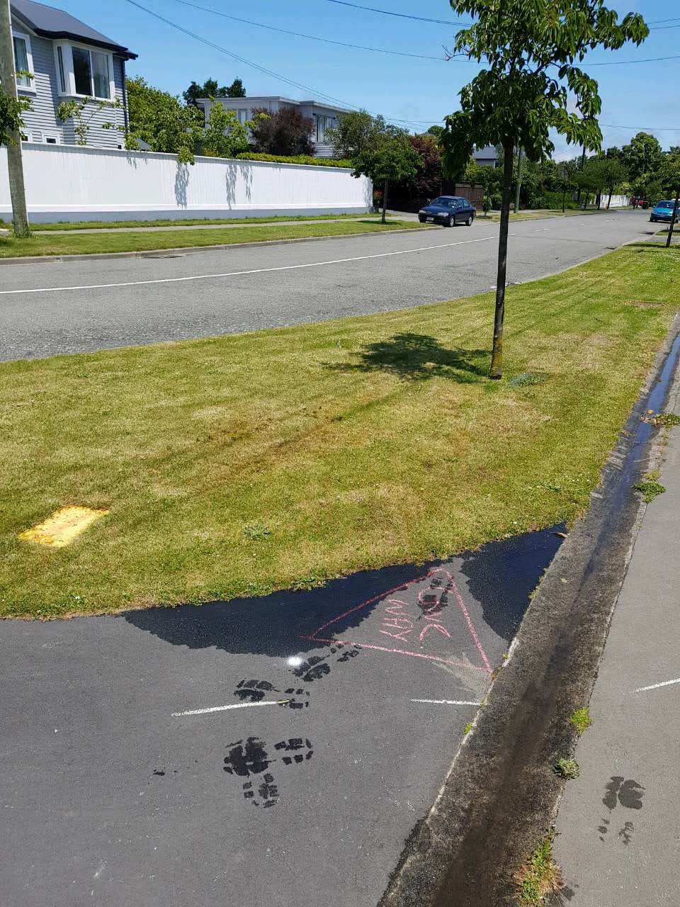 The photograph attached to this wastewater/stormwater report