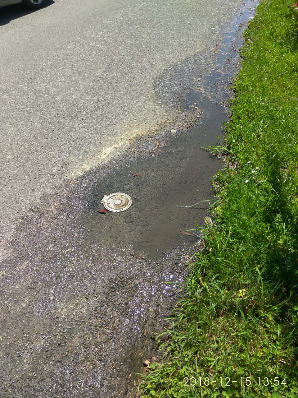 The photograph attached to this water supply report