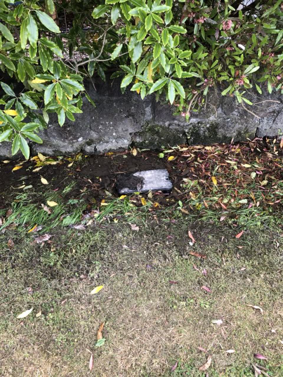 The photograph attached to this flooding report