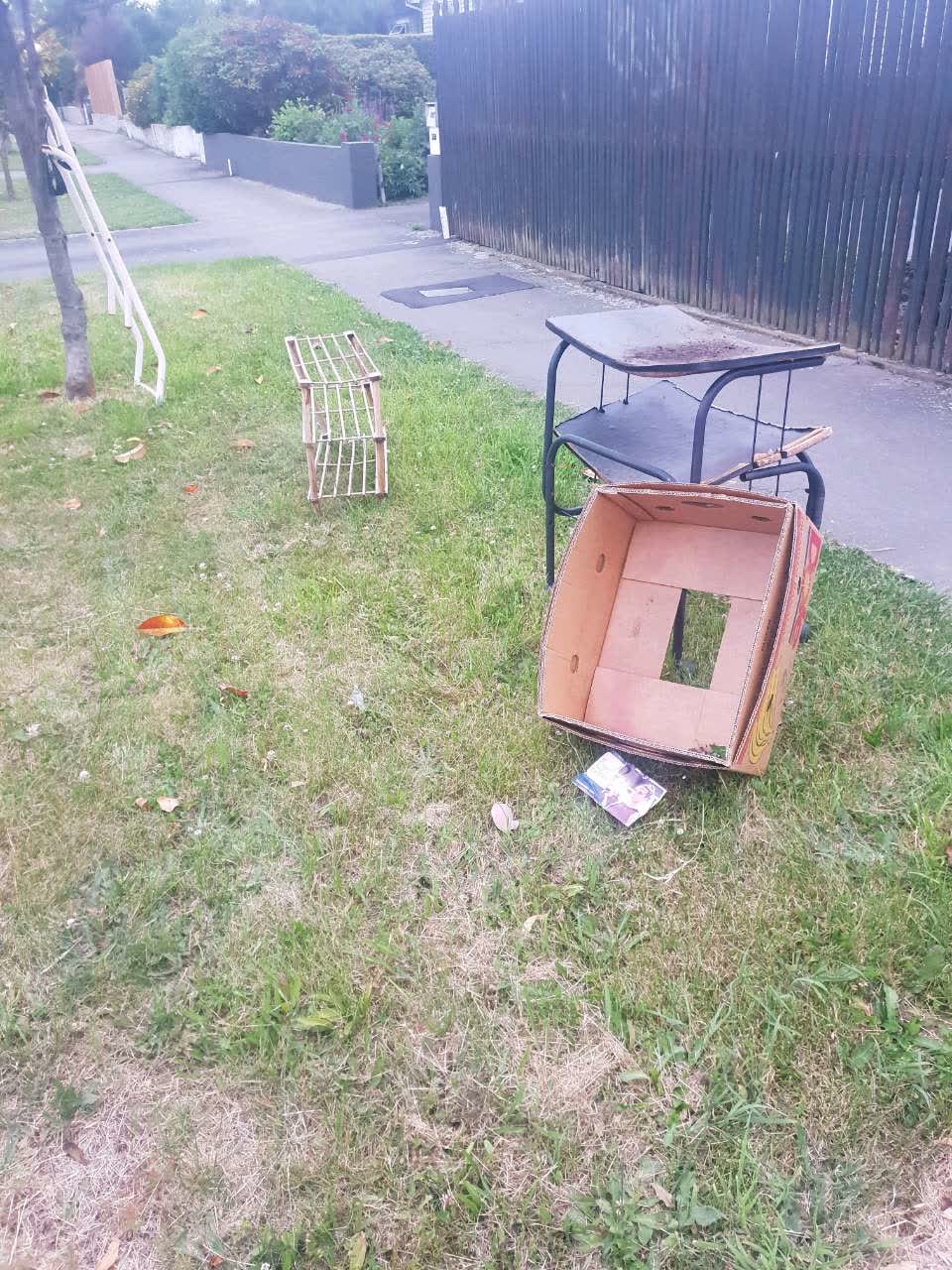The photograph attached to this rubbish/recycling report