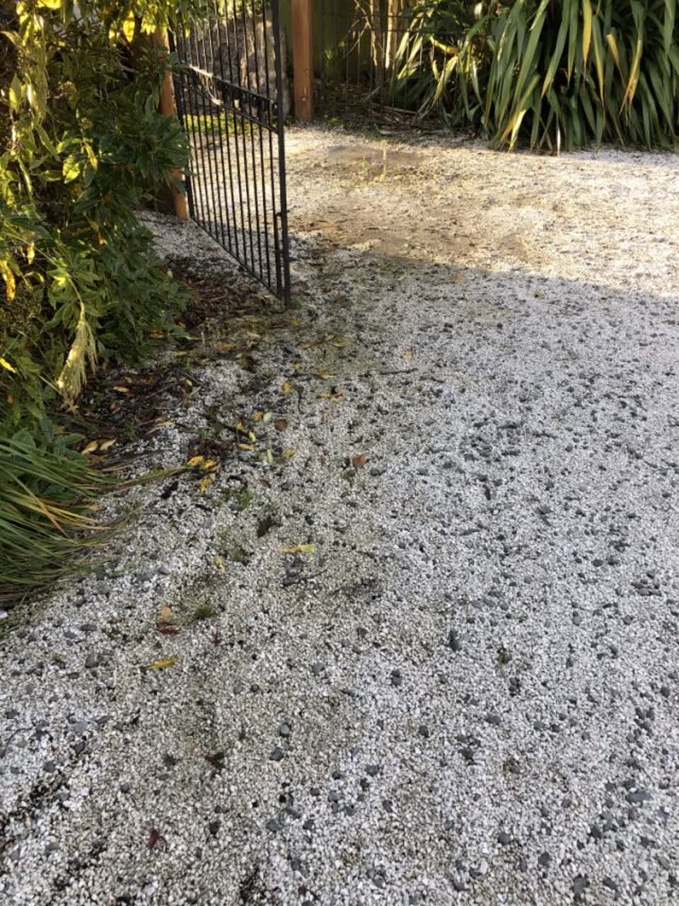 The photograph attached to this flooding report