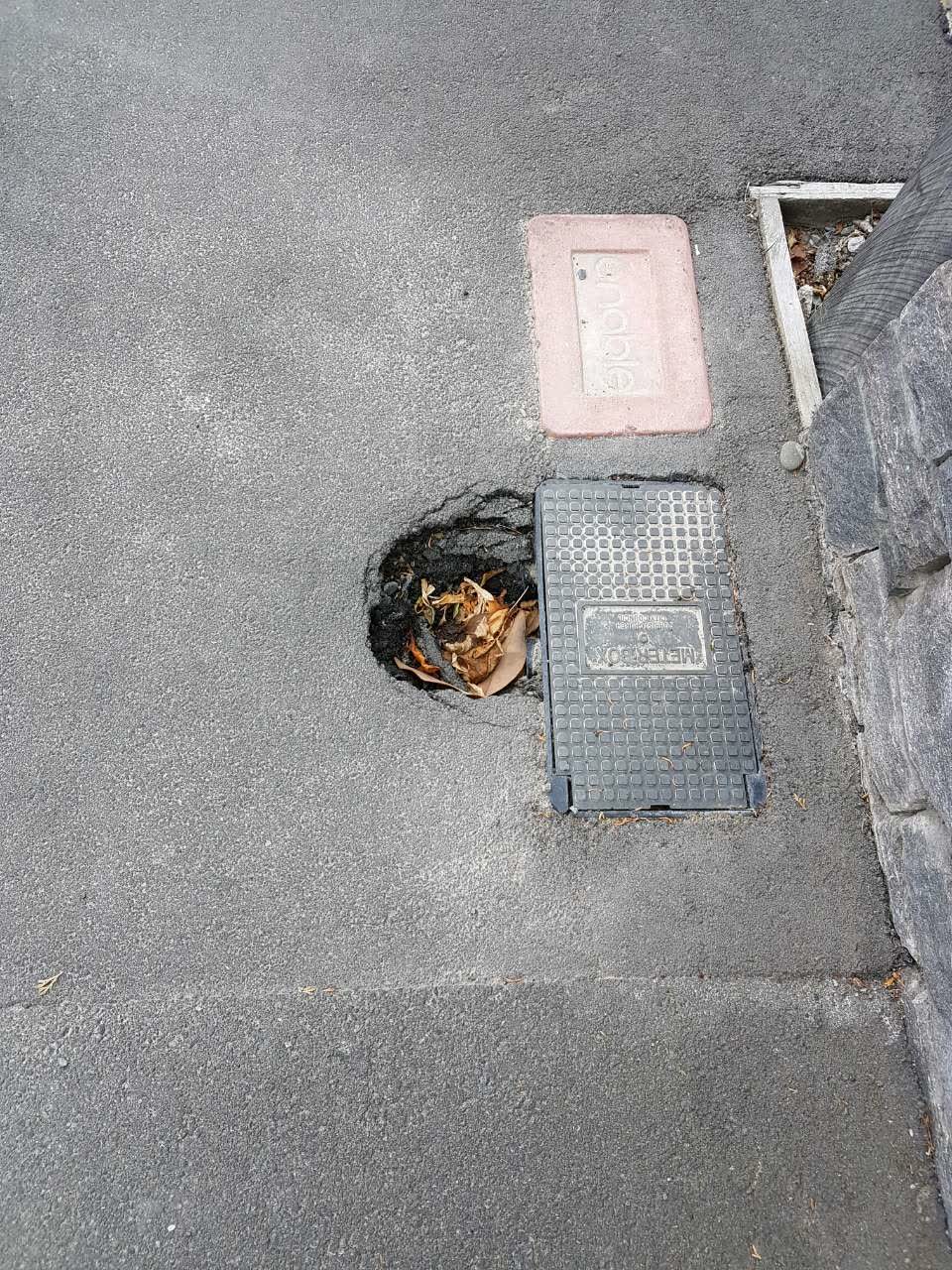 The photograph attached to this roading/streets report