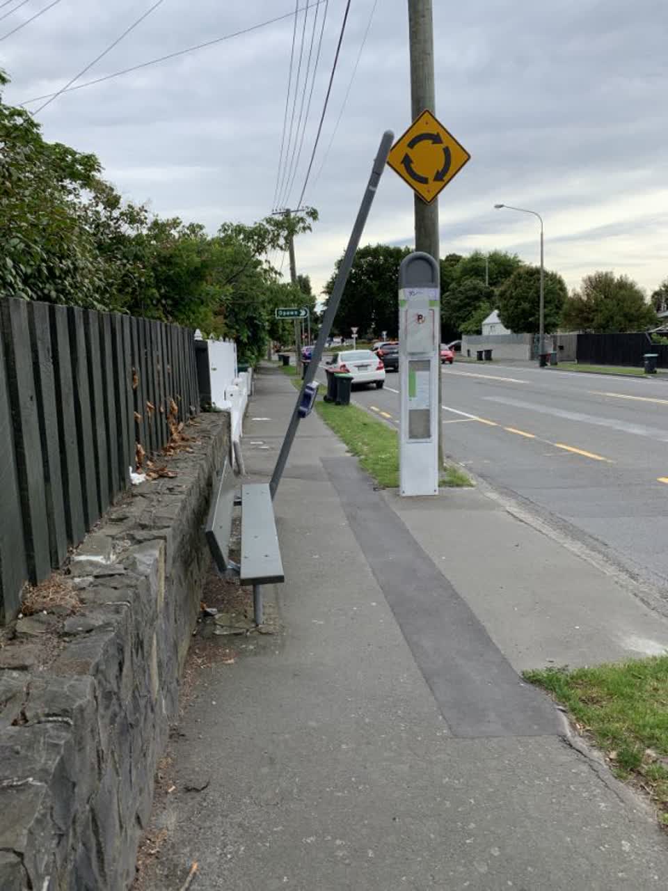 The photograph attached to this roading/streets report
