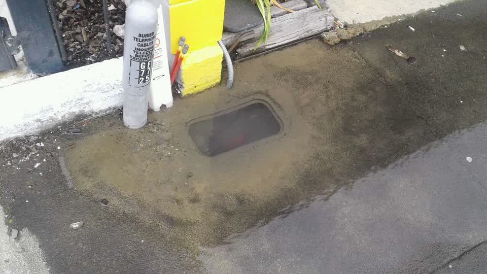 The photograph attached to this wastewater/stormwater report