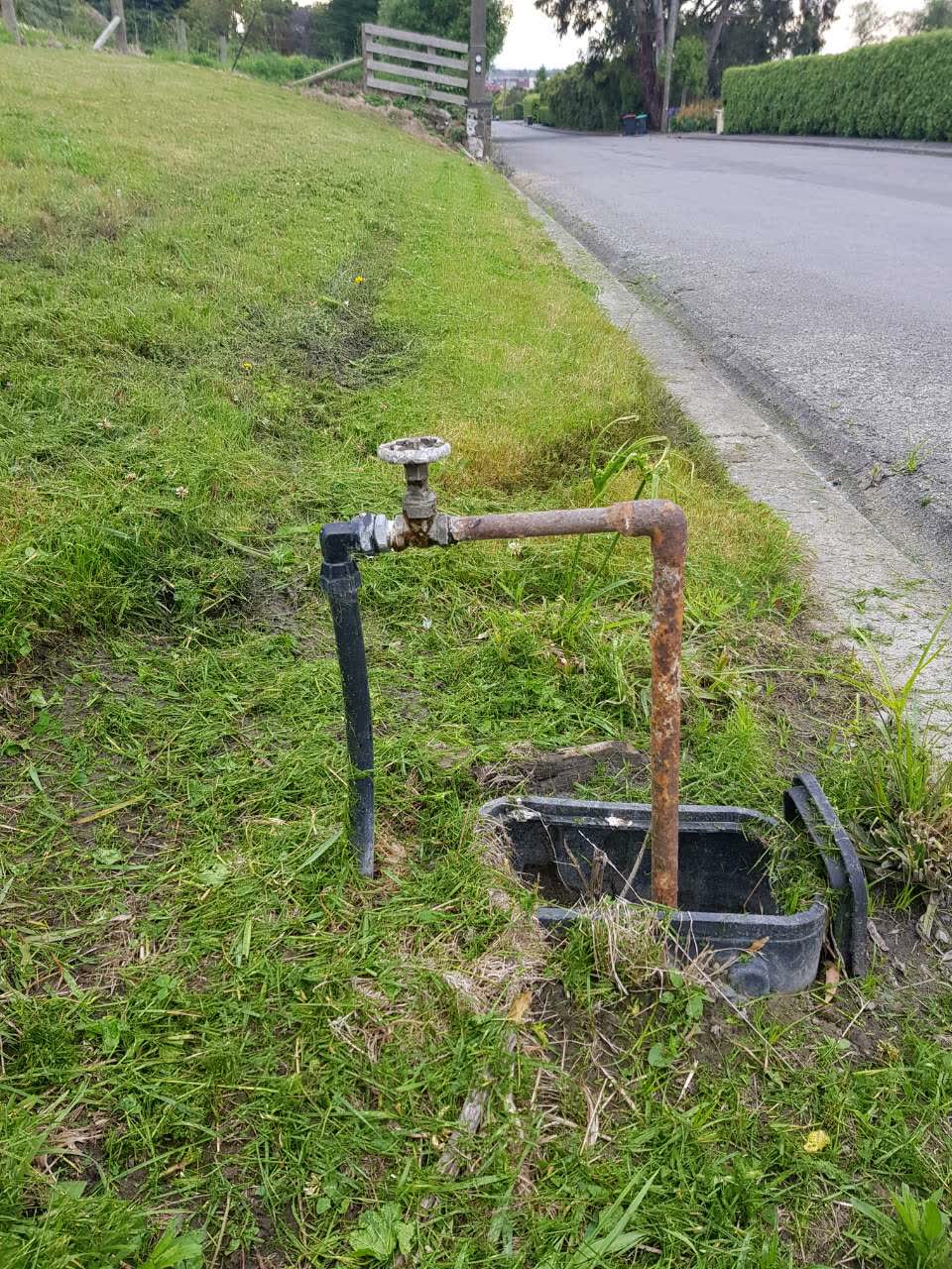 The photograph attached to this water supply report