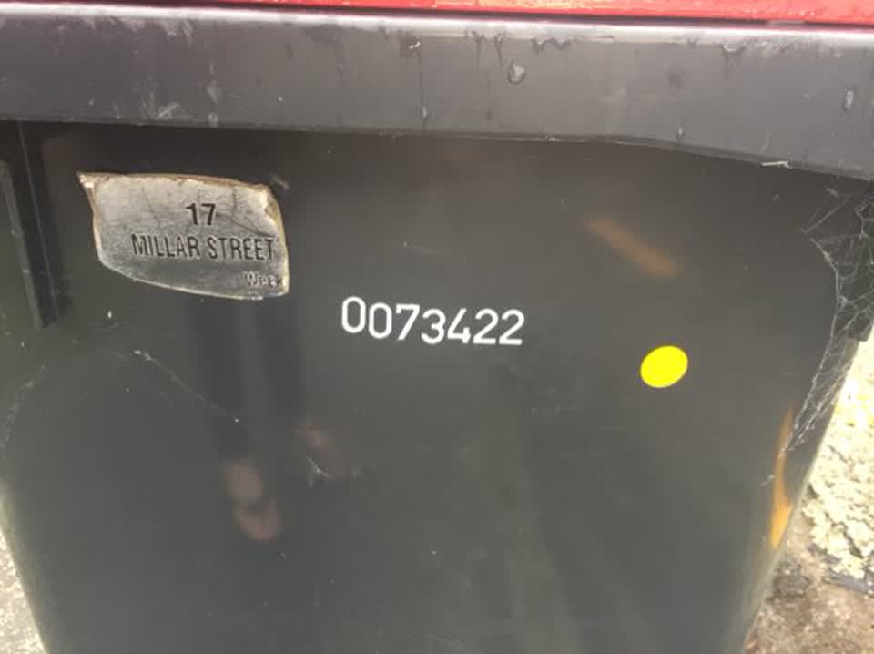 The photograph attached to this rubbish/recycling report