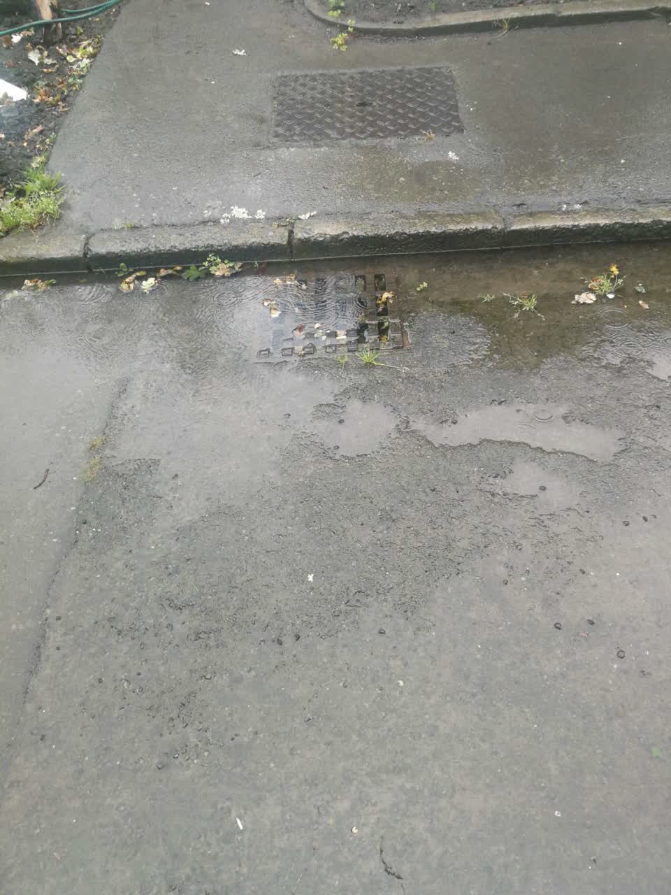 The photograph attached to this flooding report