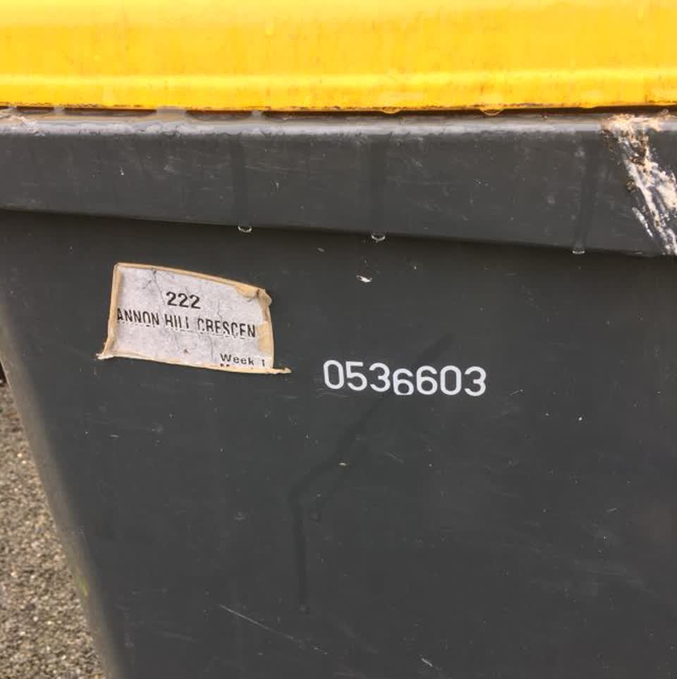 The photograph attached to this rubbish/recycling report