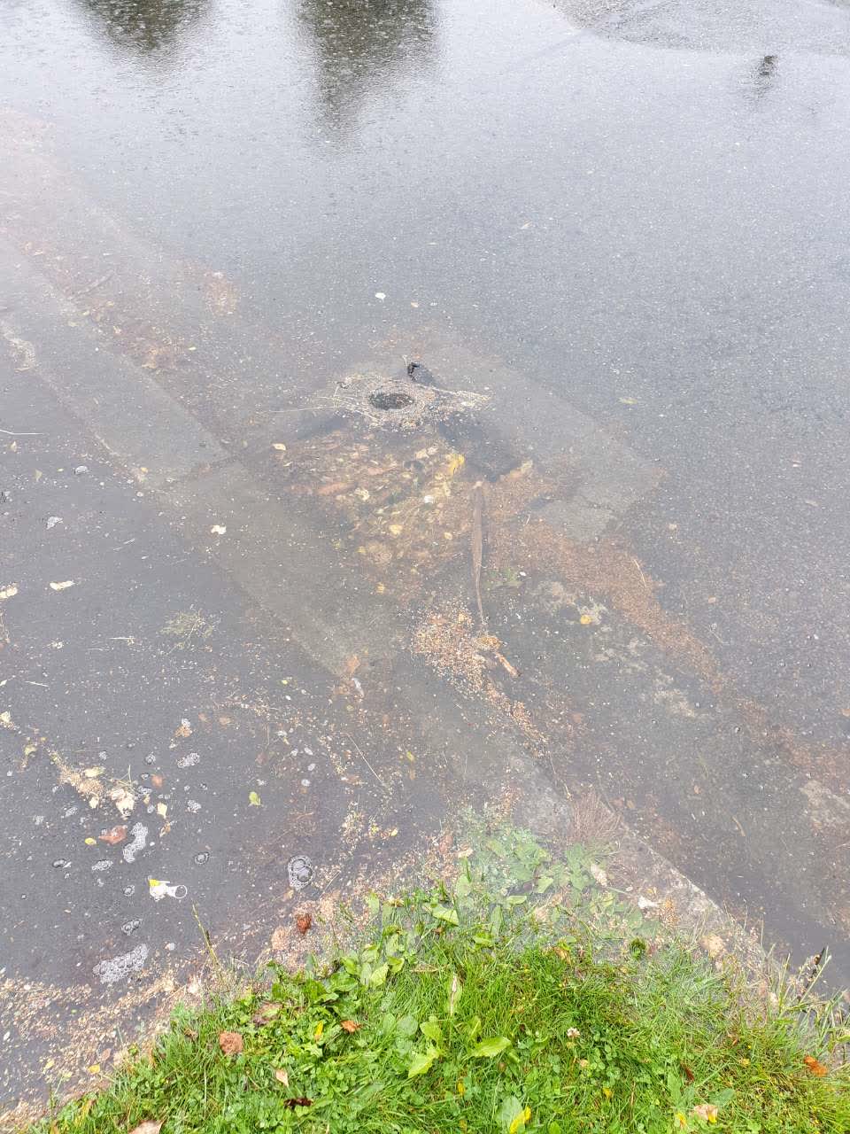 The photograph attached to this flooding report