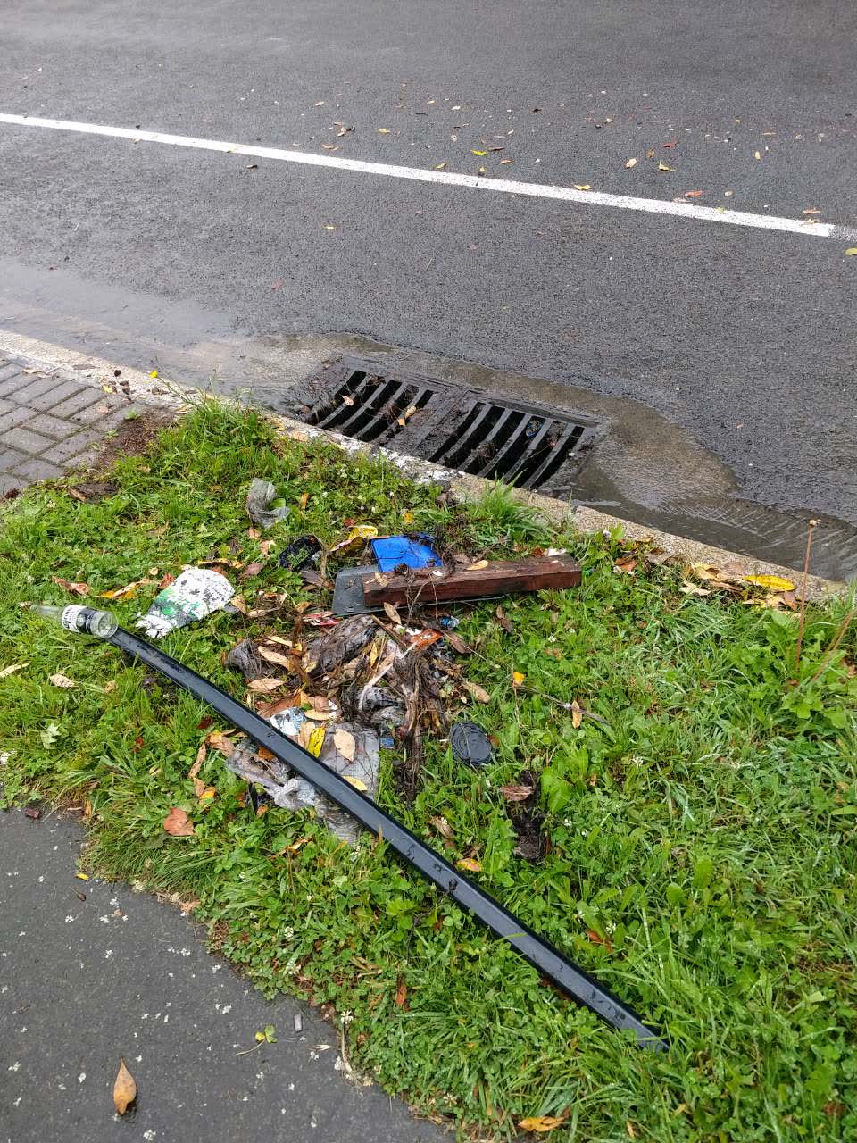 The photograph attached to this wastewater/stormwater report