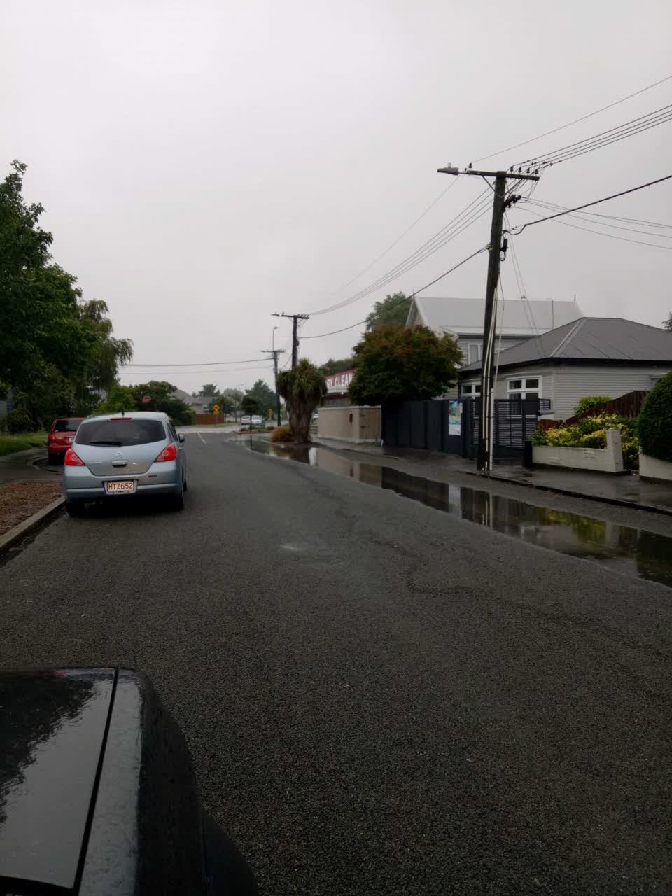 The photograph attached to this flooding report