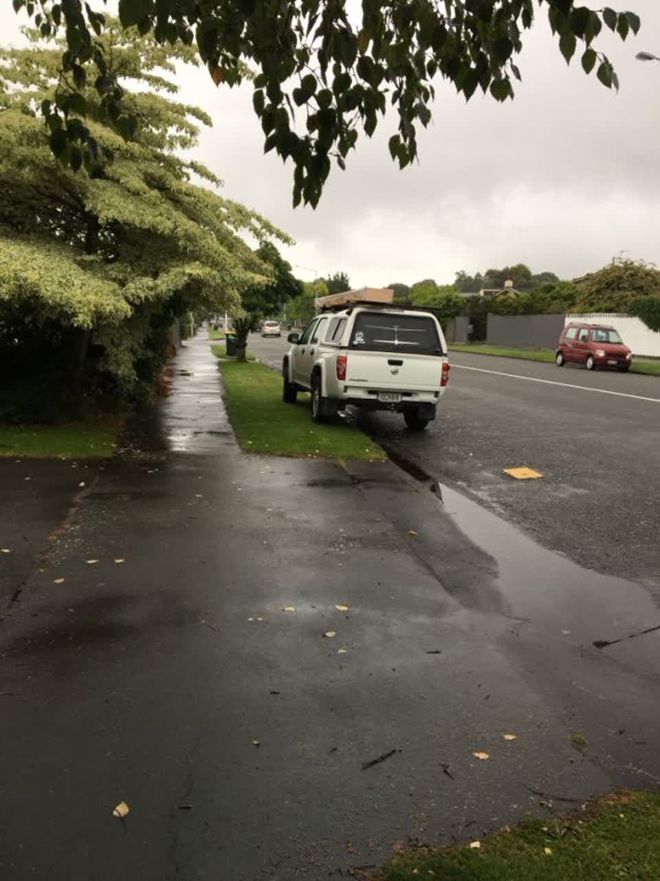 The photograph attached to this roading/streets report