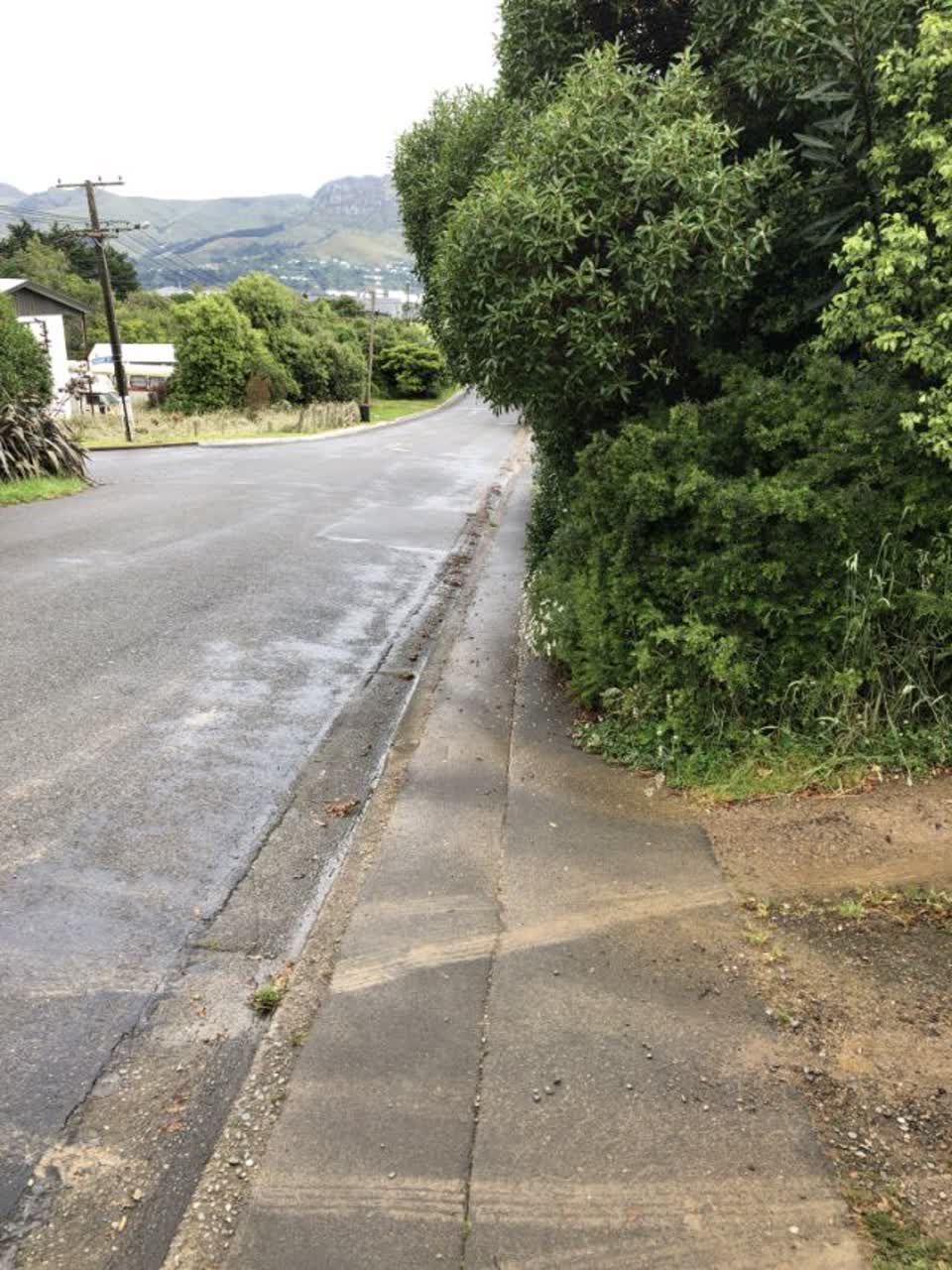 The photograph attached to this roading/streets report