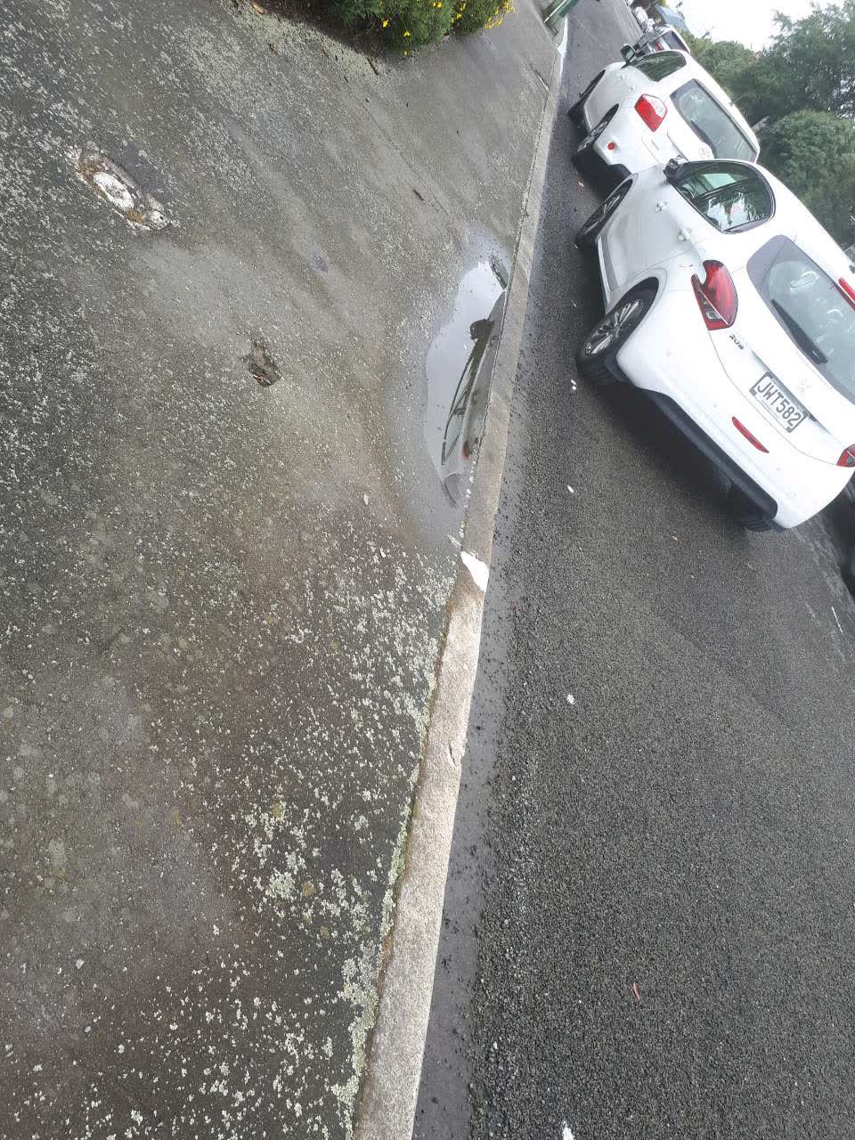 The photograph attached to this roading/streets report