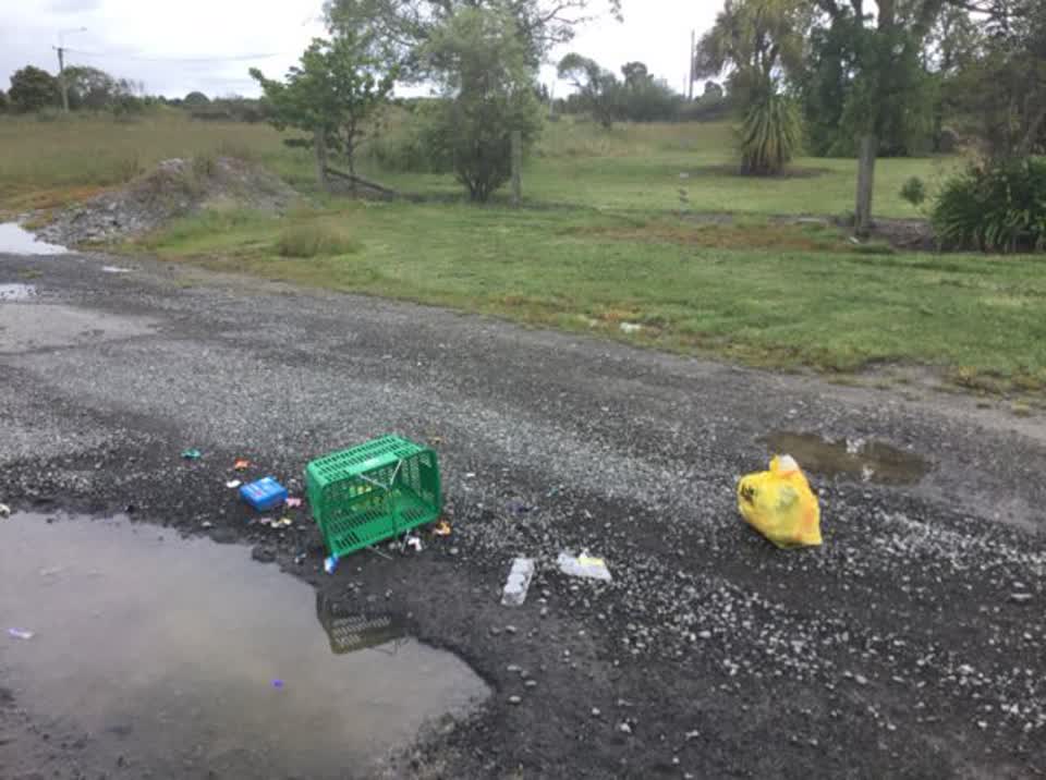 The photograph attached to this rubbish/recycling report