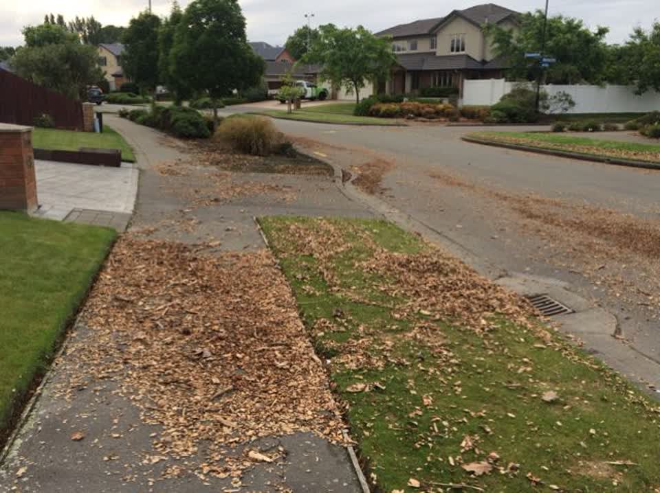 The photograph attached to this flooding report