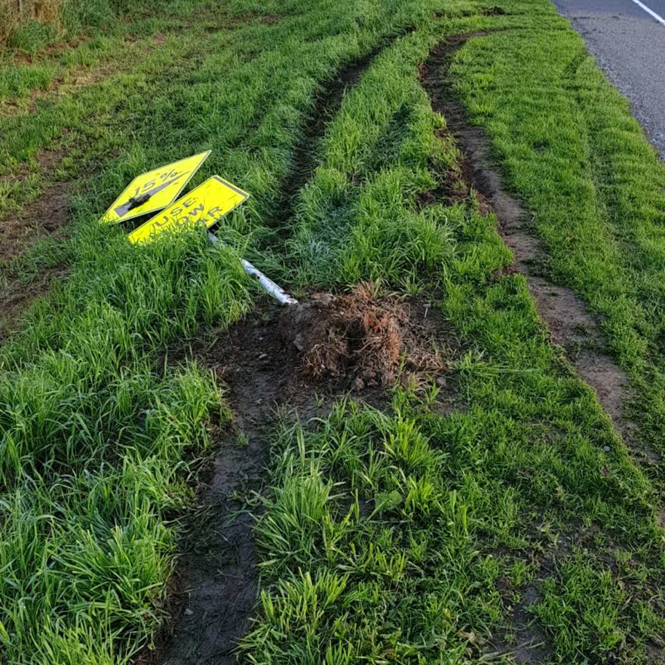 The photograph attached to this roading/streets report