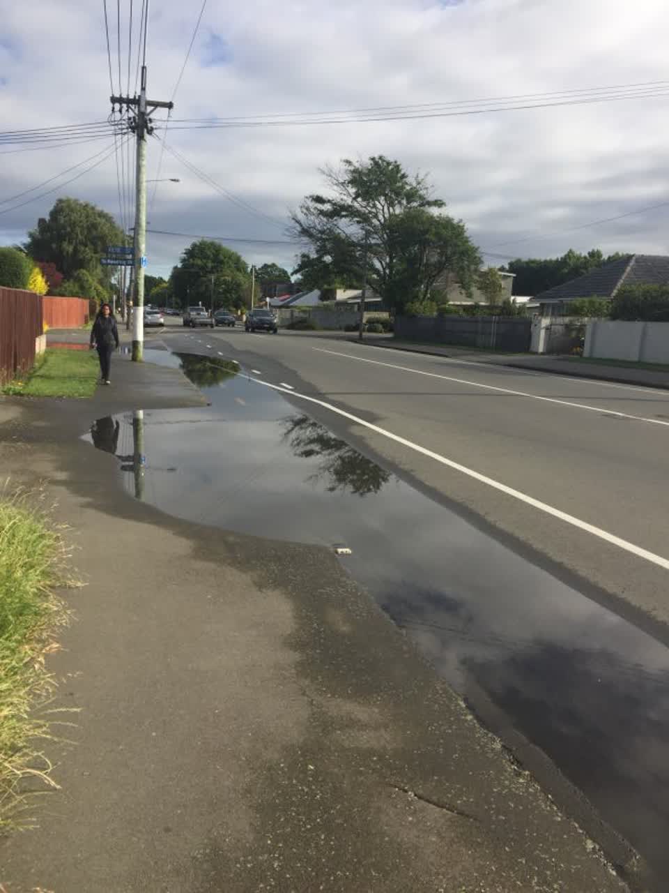 The photograph attached to this flooding report