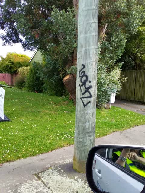 Graffiti, a report photo