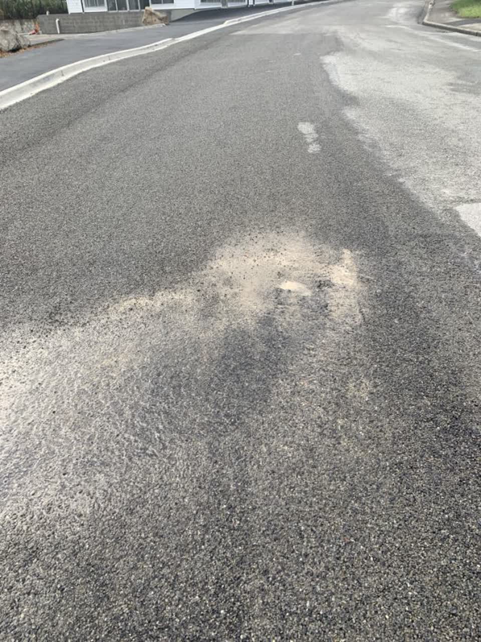 The photograph attached to this roading/streets report