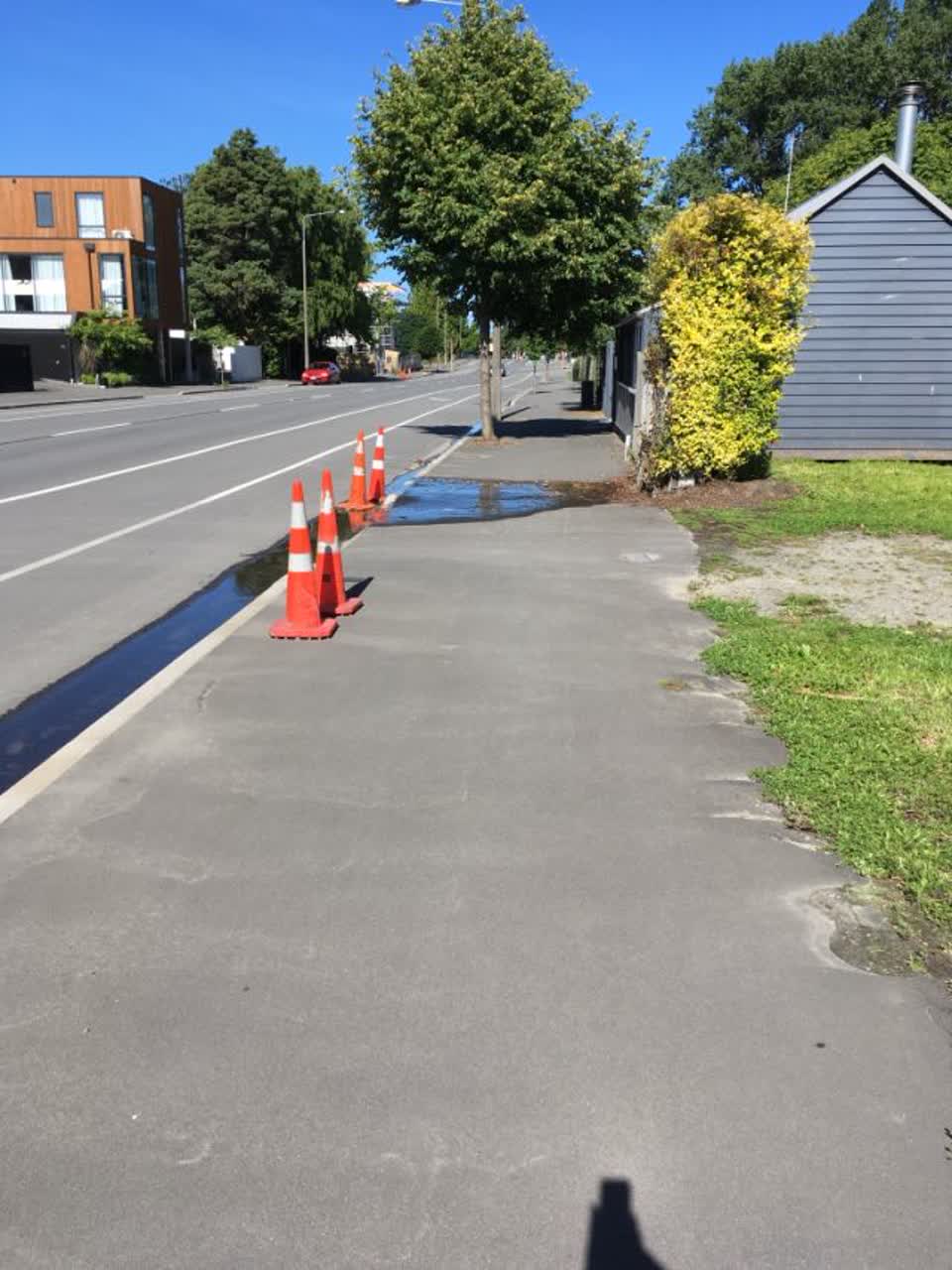 The photograph attached to this flooding report