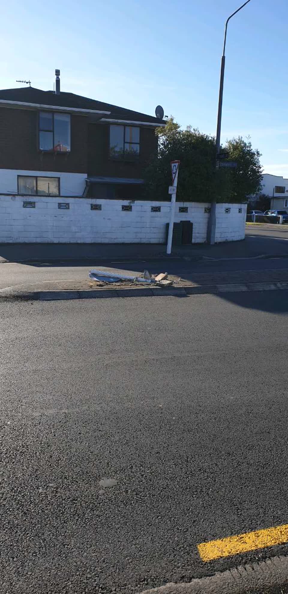 The photograph attached to this roading/streets report