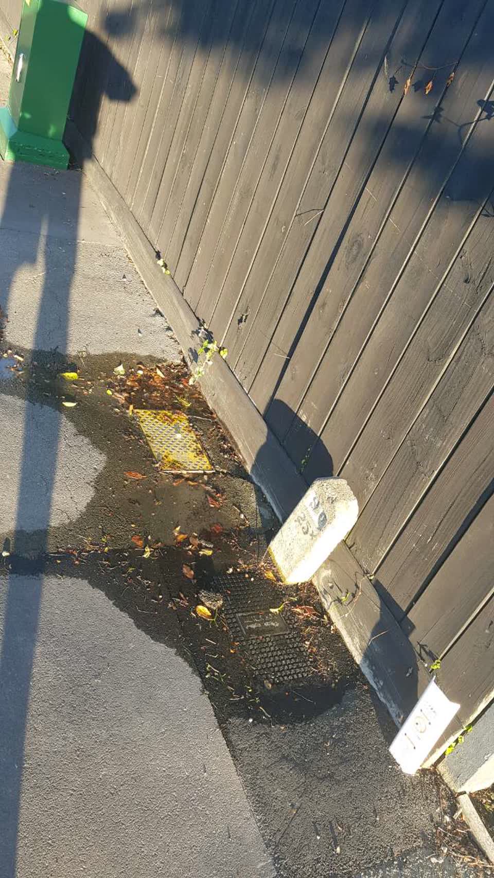 The photograph attached to this wastewater/stormwater report
