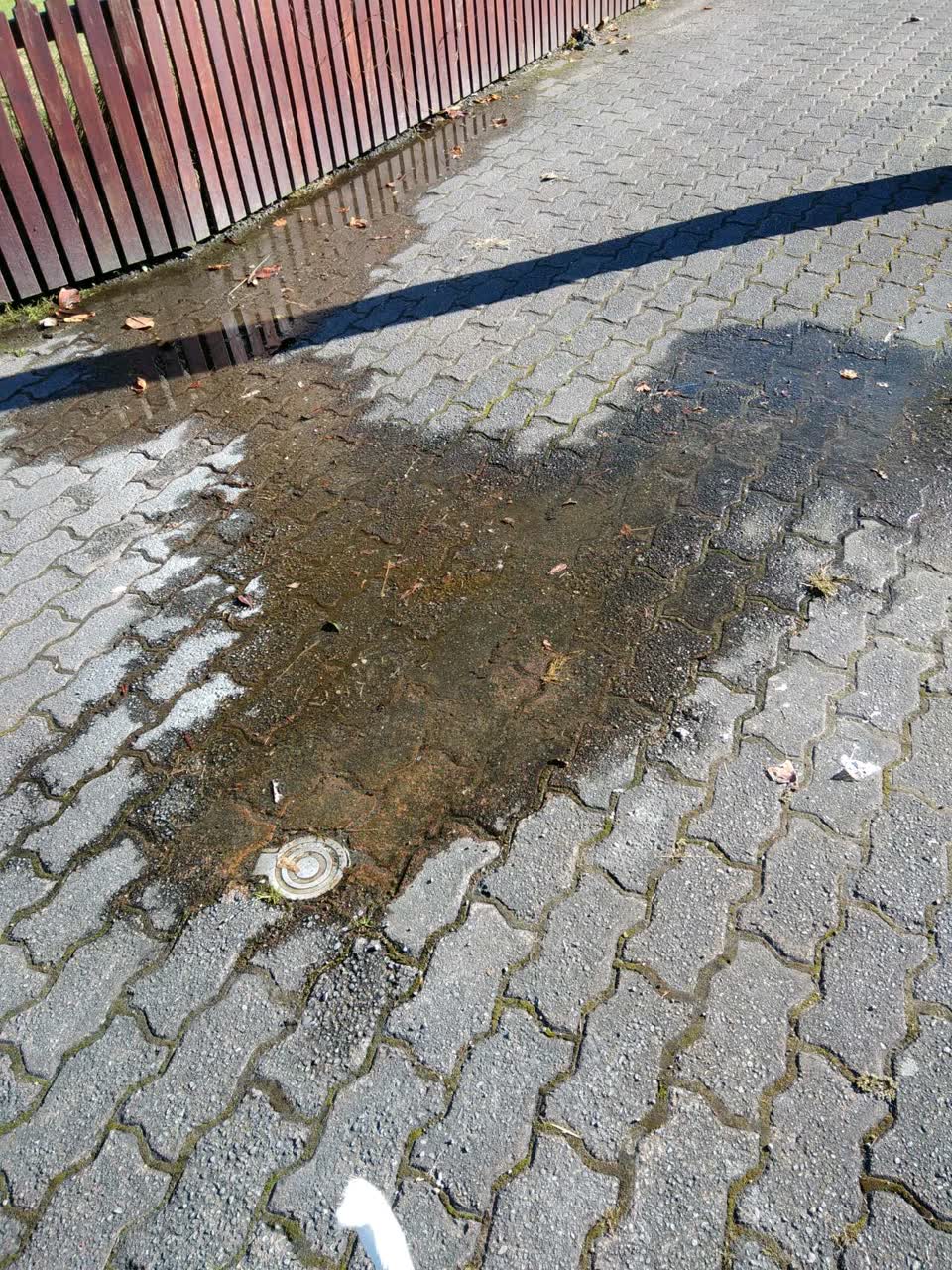 The photograph attached to this flooding report