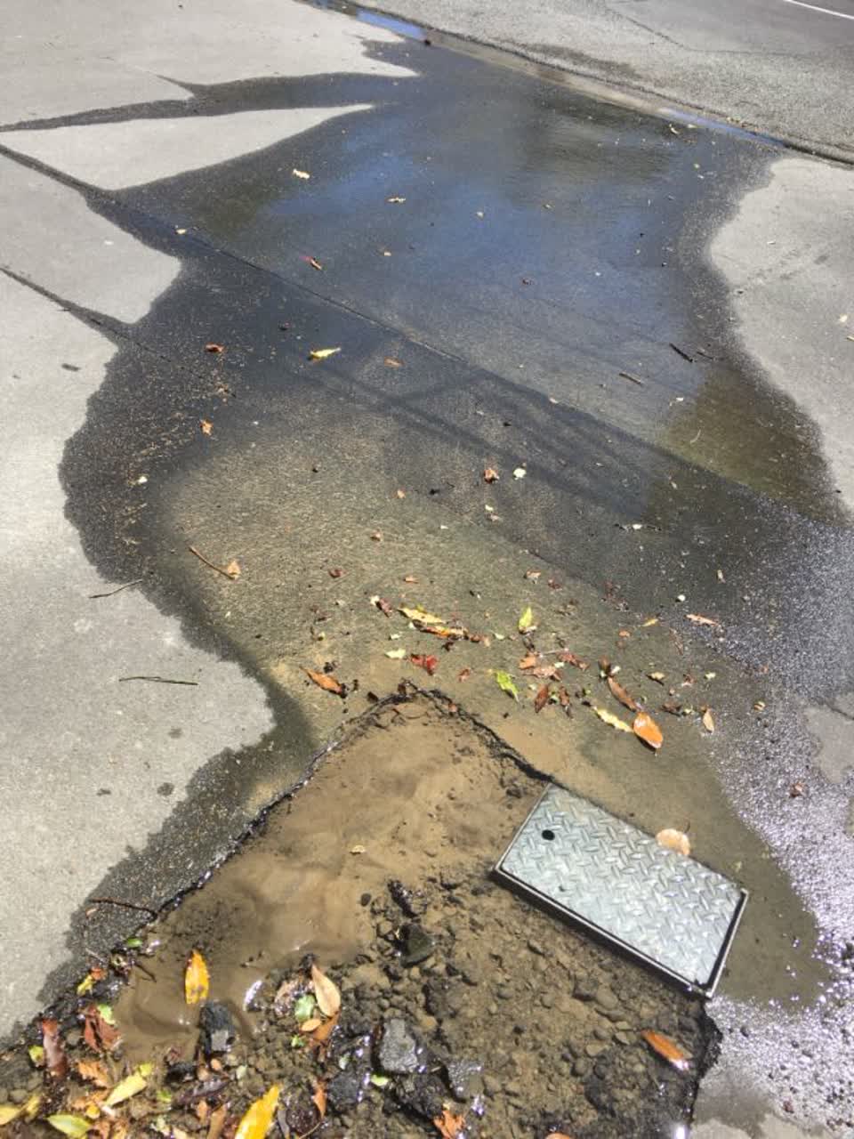 The photograph attached to this wastewater/stormwater report