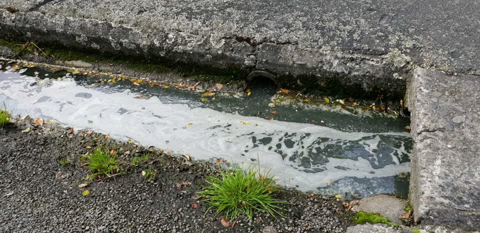 The photograph attached to this wastewater/stormwater report