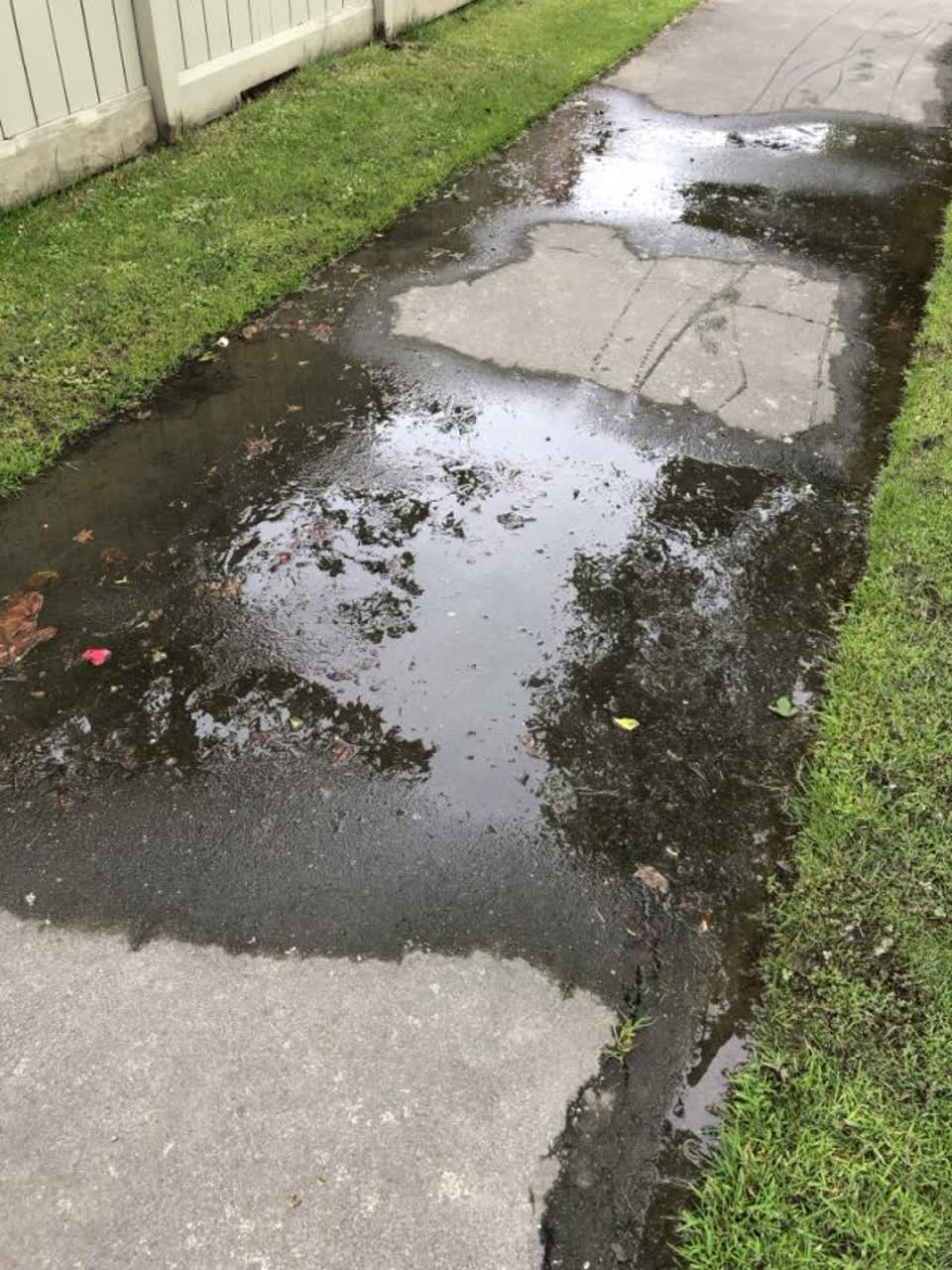 The photograph attached to this wastewater/stormwater report